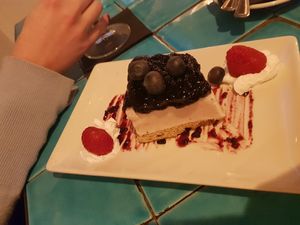 Cheesecake at Chez Kessler in Barcelona