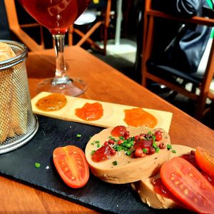 Vegan fois gras 😲 at Chez Kessler in Barcelona