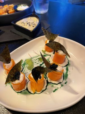 Vegan smoked salmon   at Chez Kessler in Barcelona