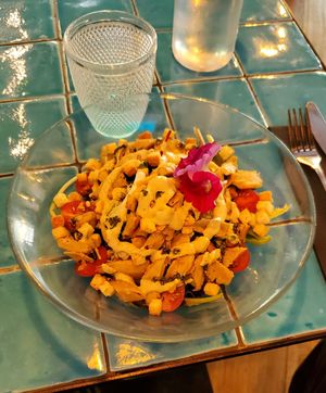 Caesar salad at Chez Kessler in Barcelona