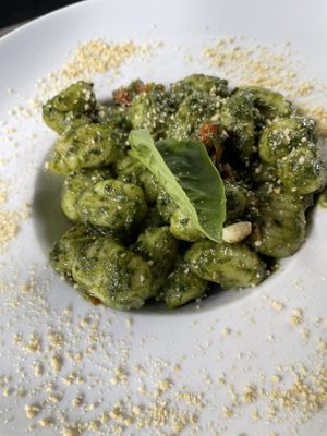 Gnochis pesto  at Chez Kessler in Barcelona