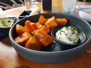 Sweet potato and truffle mayo at Chez Kessler in Barcelona
