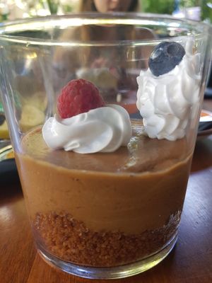 Lotus spread in a glass at Chez Kessler in Barcelona