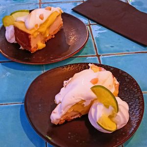 Lemon cheesecake. at Chez Kessler in Barcelona