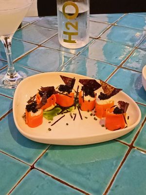 Salmon rolls at Chez Kessler in Barcelona