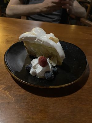 Lemon cheesecake   at Chez Kessler in Barcelona