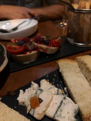 Assiette de « fauxmages" et « fauxgras »  at Chez Kessler in Barcelona