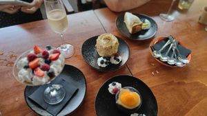 Desserts  at Chez Kessler in Barcelona