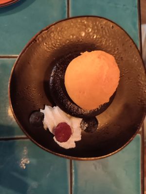 Coulant au chocolat at Chez Kessler in Barcelona