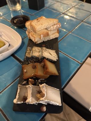 Cheese plate  at Chez Kessler in Barcelona