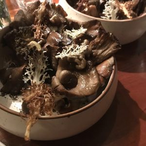 Mushrooms (1.5 portions in each bowl) at Horticulture in Newcastle Upon Tyne