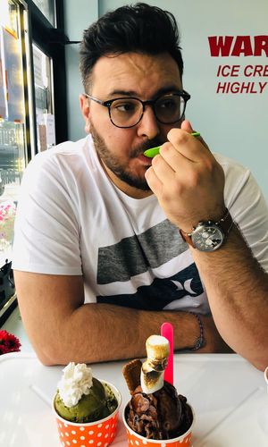 Delicious vegan matcha and vegan s’mores at iFreeze Creamery - 15 Mile in Royal Oak