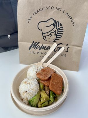 Vegan bowl  at SFO - Mama Go's Filipino Cuisine - T1 in South San Francisco