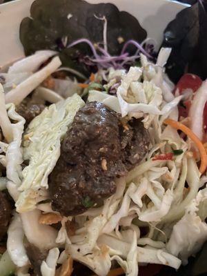 Fake meat (soy)  at Well Being in Cologne