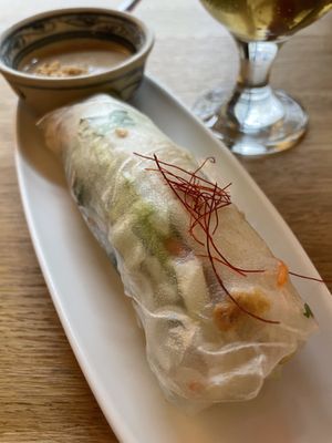 Fresh summer roll  at Well Being in Cologne
