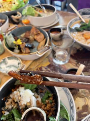 Vegan fish close-up  at Well Being in Cologne