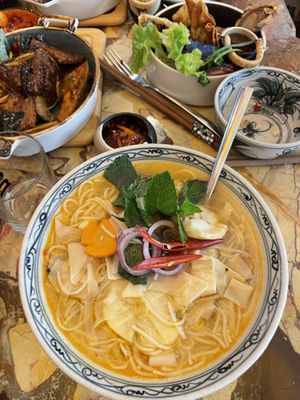 Bamboo soup  at Well Being in Cologne