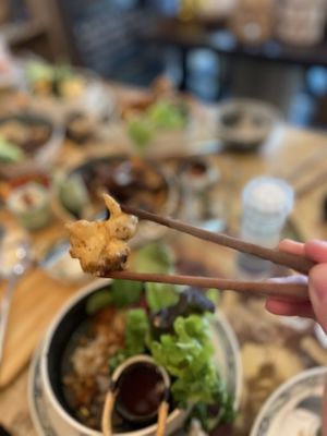 Tofu in Pepper coating   at Well Being in Cologne