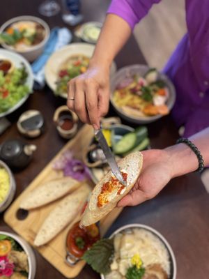 Open sandwich banh Mi version   at Well Being in Cologne