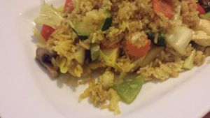 Fried Rice with Vegetables at Well Being in Cologne