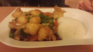 Deep-fried Tofu and Vegetables at Well Being in Cologne