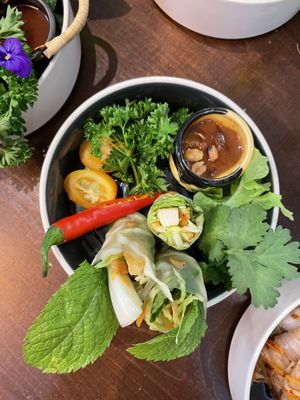 Summer rolls   at Well Being in Cologne