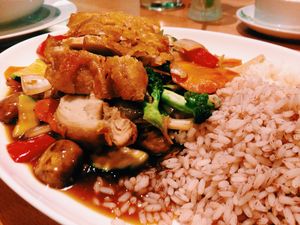 crispy duck with chilli and ginger at Well Being in Cologne