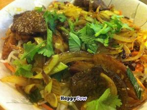 Big bowl Noodle Salad at Well Being in Cologne