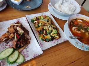 Hauptspeisen des 5 Gänge Menüs für zwei Personen at Well Being in Cologne