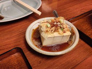 Cold Tofu (冷奴） at Komichi こみち食堂 in Tainan