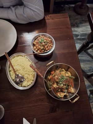 Riso, ceci e curry di verdure at Guru Ganesh in Bergamo