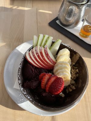 Açai bowl   at Tea Gardens Boatshed in Tea Gardens