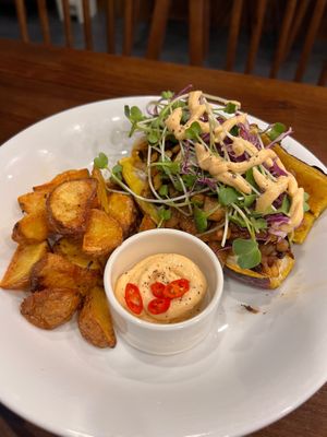 Stuff sweet potato at Zeroism - Vegan Café & bakery in Ho Chi Minh City