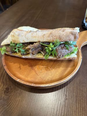 Banh mi with tempeh  at Zeroism - Vegan Café & bakery in Ho Chi Minh City