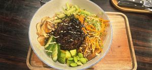 Teriyaki buddha bowl with brown rice at Zeroism - Vegan Café & bakery in Ho Chi Minh City