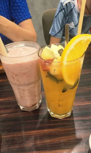 Simple straw & summer tea at Zeroism - Vegan Café & bakery in Ho Chi Minh City
