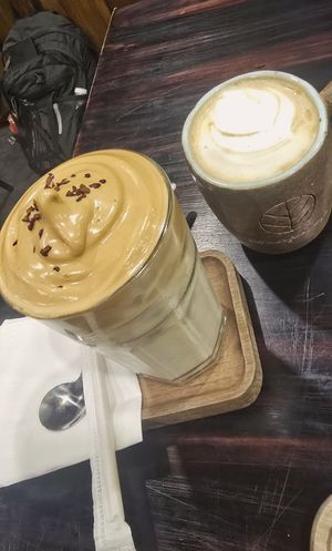 Dalgona & flatwhite at Zeroism - Vegan Café & bakery in Ho Chi Minh City