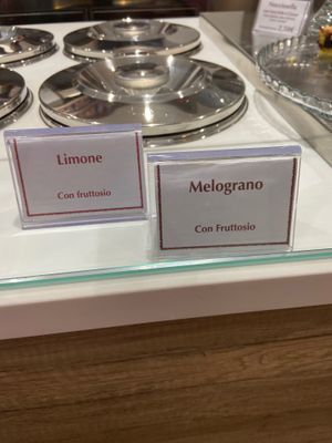 Lemon and pomegranate  at La Magia del Gelato in Bientina