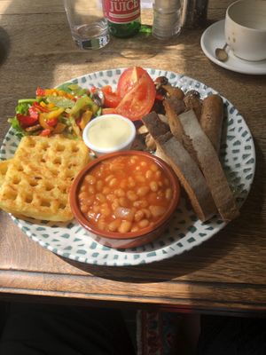 Vegan breakfast.   at Temperance in Leamington Spa