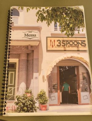 Speisekarte at 3 Spoons in Kos