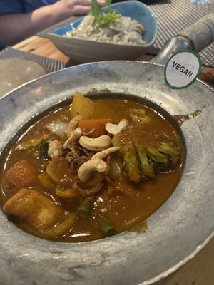 Massaman curry   at Giggling Squid in Cheltenham