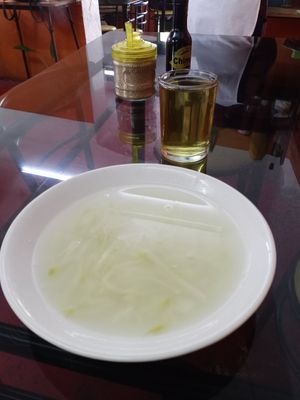 Sopa de chayote. Sabrosa at La Victoria in Mexico City