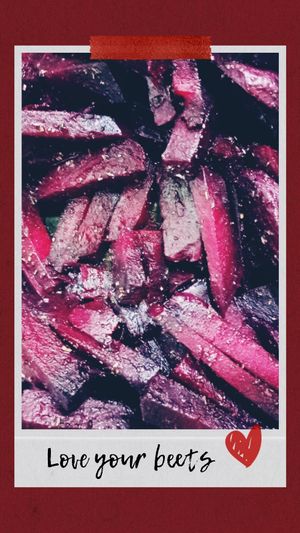 Betabeles con quinoa
 at La Victoria in Mexico City