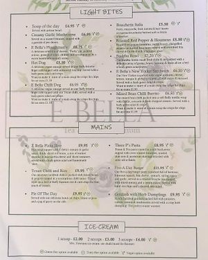 New menu now launched September 2022 at E Bella in Clitheroe