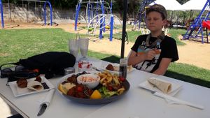 Platter for 4. Playground for the kids at Field to Fork @ Green Thumb in Benoni