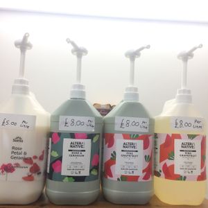 Zero waste vegan toiletries at Pete's Shop in Pontypridd
