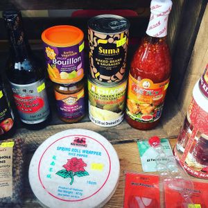 Ingredients from around the world at Pete's Shop in Pontypridd
