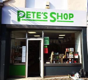 The new shop in Taff Street at Pete's Shop in Pontypridd