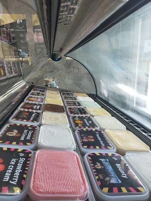 Our selection of vegan ice creams and sorbets at Rossini in Koh Samui