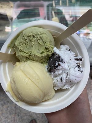 Matcha and coconut, vanilla, bounty  #Veganuary at Rossini in Koh Samui